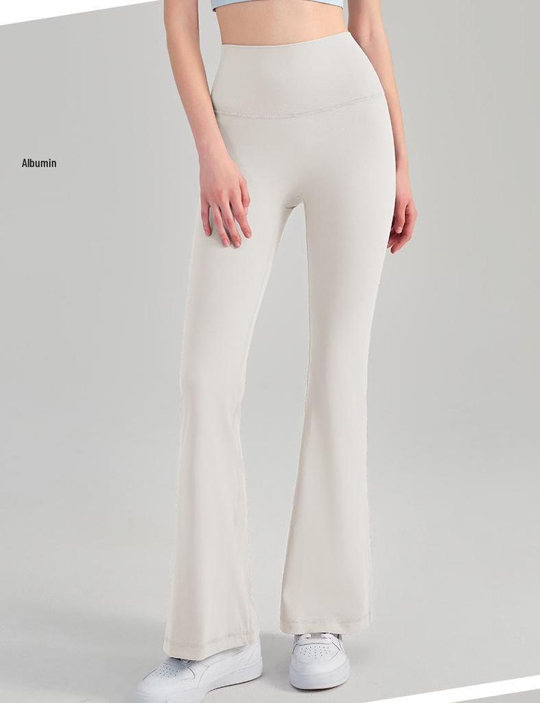 NS Youth Nude Feeling High Waist Flare Yoga Pants for Women – Hip-Lifting, Tight Fit, Perfect for Fitness and Yoga