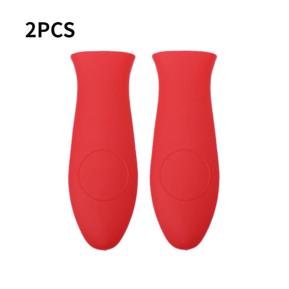 Insulated Pot Handle Holder Silicone Pot Handle Cover Antislip Heat Resistant Potholder Anti-scald Kitchen Cookware Gadgets