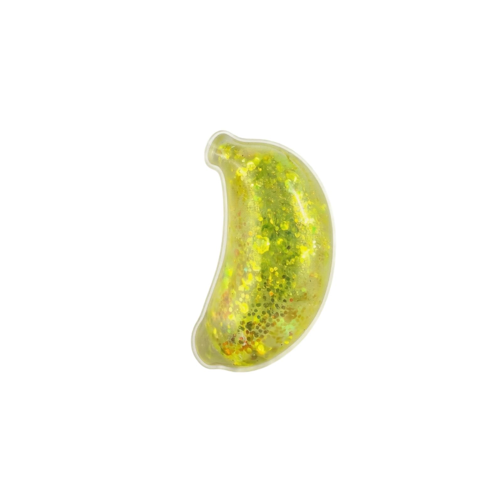 

Banana Shaped Stress Relief Toy Slow Rebound Squishy Soft Silicone Squeeze Toy with Glitter Filling for Anxiety and Sensory Play One Size жовтий