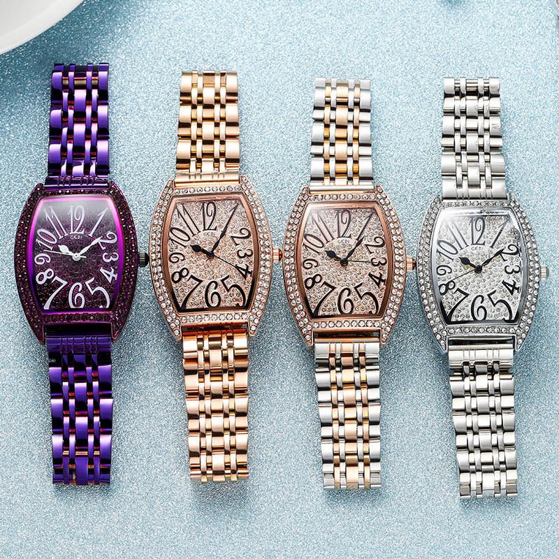 Fashion Light Luxury Steel Belt Watch Retro Wine Barrel Quartz Women'S Watch Niche Gypsy Women'S Watch
