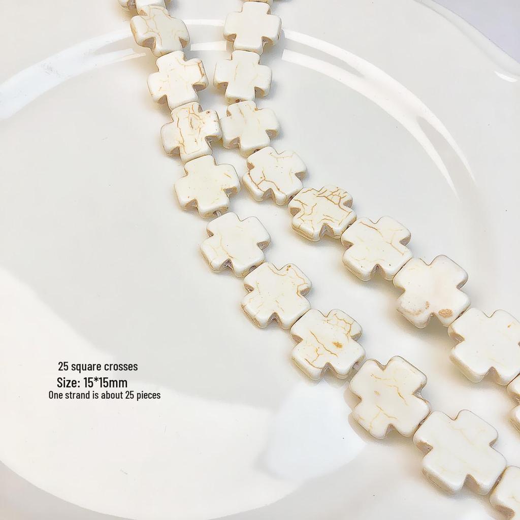 White Turquoise Beads for DIY Necklace Jewelry Accessories - Loose Spacer Beads