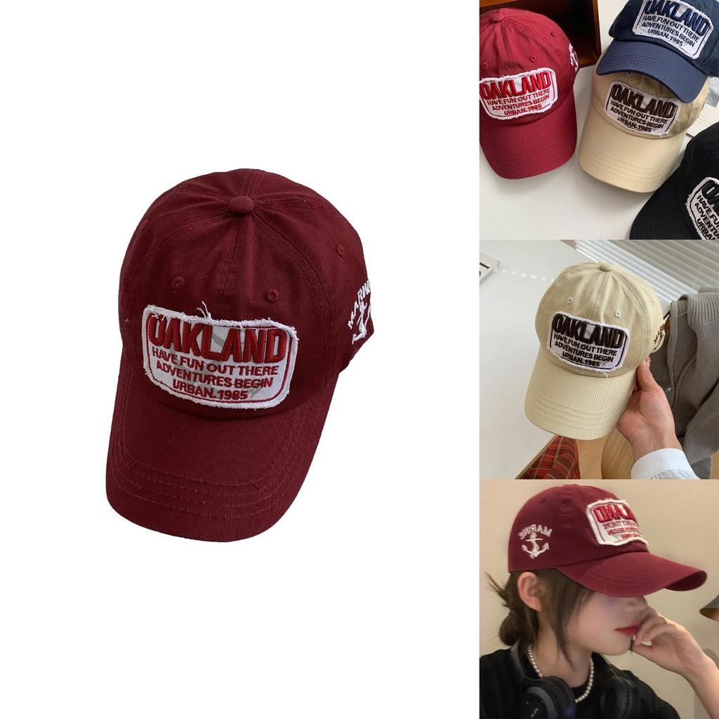 Fashionable Retro-inspired Women's Baseball Cap With Letter Design For Sun Protection