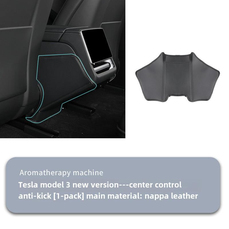 Tesla Model Y/3 Sitz-Anti-Kick-Pad und Armlehnenbox-Hinterabdeckung