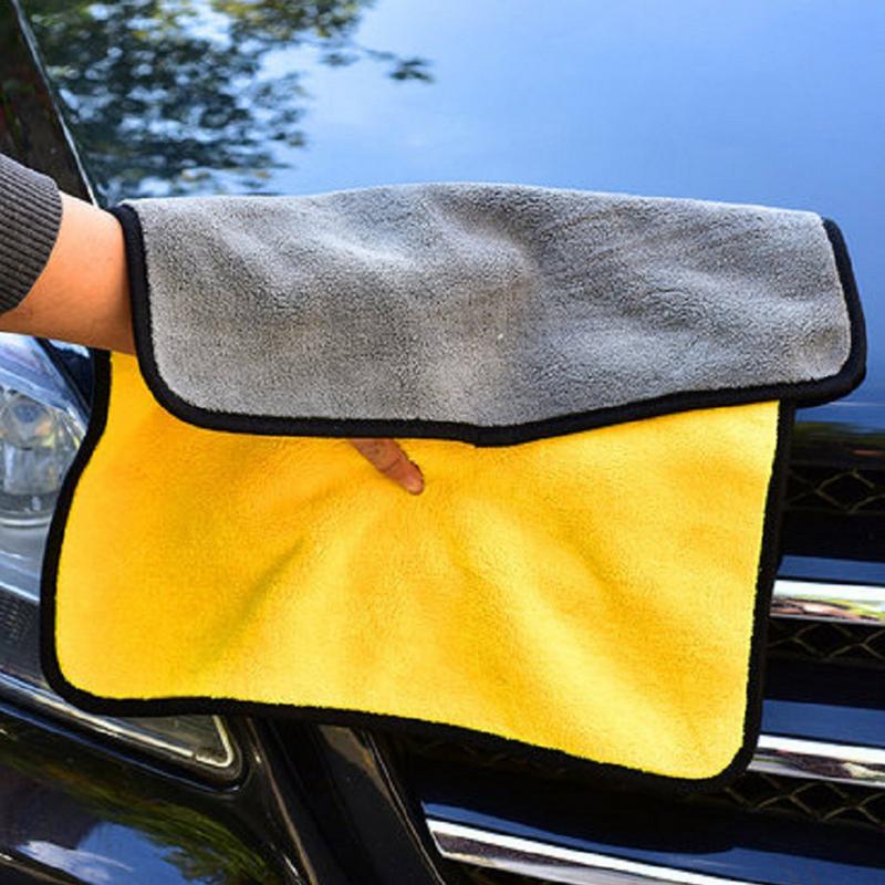 30*60CM Car Wash Microfiber Towel Car Cleaning Drying Cloth Hemming Car Care Cloth Detailing Car Wash Towel