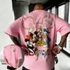 2026 Zomer Disney Mickey Mouse Donald Duck Grafische T-shirt Heren Mode Katoen Kwaliteit Casual Los Korte Mouw Klassiek Unisex