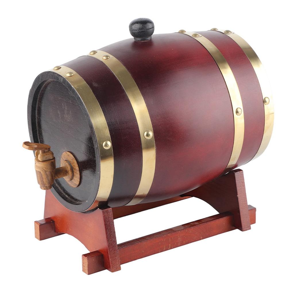 3л винтажная сосновая винная бочка винный бочонок аксессуары для пивоварения оборудование для домашнего пивоварения темно-коричневый 3л