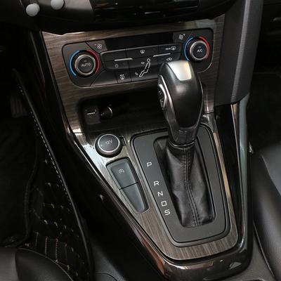 For Ford Focus 3 MK3 2015 - 2018 LHD Center Console Stickers Gear Shift Panel Cover Water Cup Holder Interior Sticker Trim