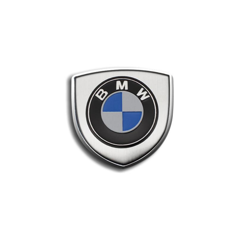 umbrx8 1/2PCS Car Shield Body Trunk Stickers 3D Metal Emblem Decal Auto Accessories For BMW Performance F20 F10 F30 F40 E92 E91 G20 G30