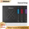 D'Addario XT Coated Nylon Classical Guitar Strings, Standard & High Tension, Set of 6