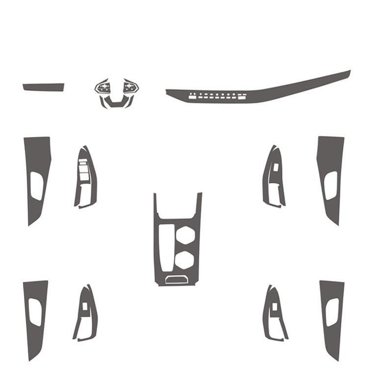 Carbon Fiber Interior Stickers for Changan CS55PLUS 2nd Gen: Gear & Console Trim