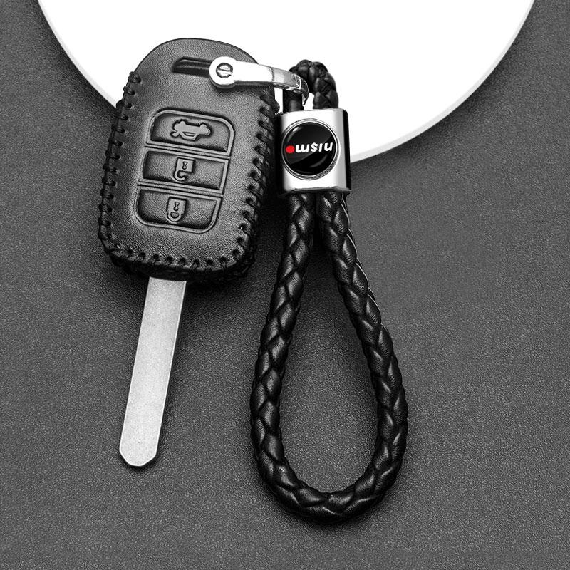 1Pcs Car Key Chain Key Ring Key Lanyard Car Emblem Styling For Nissan Nismo Tiida Sylphy Teana X Trail T30 T32 Almera Qashqai J10 J11
