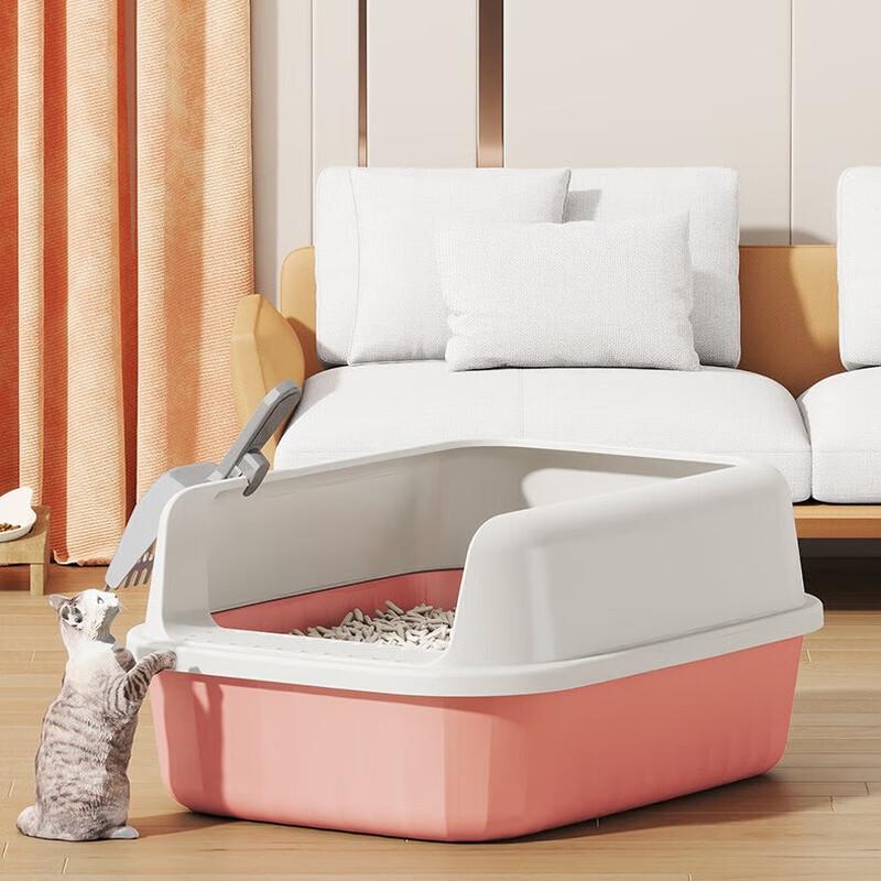 HUIHUADU Semi-Enclosed Anti-Splash Odor-Proof Cat Litter Box