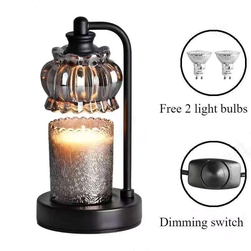Simple Retro Wax Melting Aromatherapy Lamp Dimming Timing Coffee Shop Home Living Room Bedroom Atmosphere Lighting Decoration