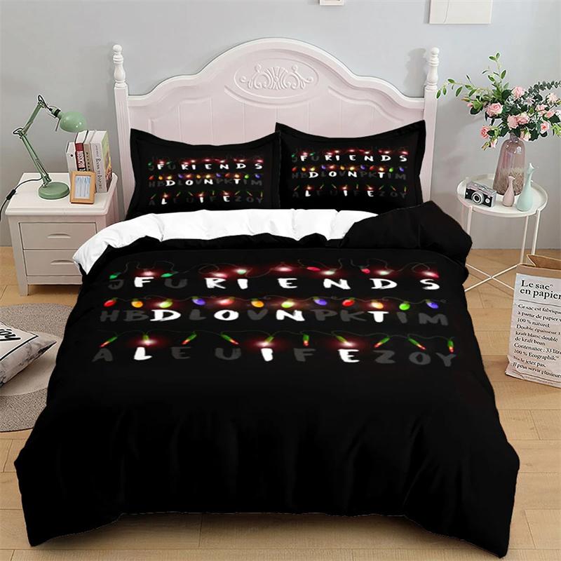 Friends TV Show Bedding Sets Duvet Cover Set With Pillowcase Polyester Double Twin Full Queen King Bedclothes Home Decor