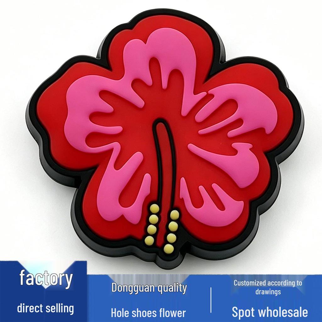 Neue süße Blumen-Schuhanhänger: Coole PVC-Accessoires für Crocs Clogs