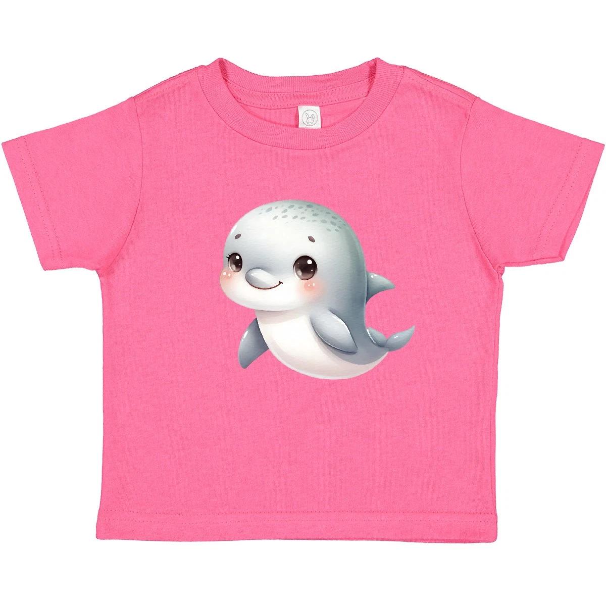 Inktastic Little Dolphin Baby T-Shirt Ocean Animal Cute Infant Tees Shower 120