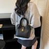 Sophisticated Pu Water Bucket Shoulder Bag With Lined Interior For Womens Casual Outfits