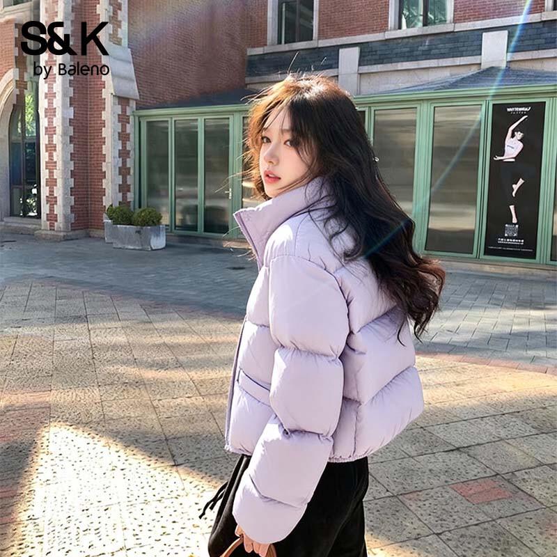 Baleno S&K Women's Short Stand-Collar Puffer Jacket