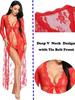 CP5XL Exotic Nightgown Female Secret Lingerie Nightgown Transparent Sexy Teddies Evening Erotic Coats Temptation Long Underwear