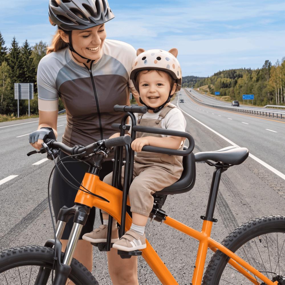 Klappbare Fußstütze Fahrrad Kindersitz Vollumschließende Sicherheit Mountainbike Kindersitz Faltrad Nutzung