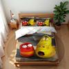 Cartoon Red Yellow Worm Duvet Cover Pillowcase Larva Bedding Set Kids Girl Boys Adults Gift Single Double King Large Size