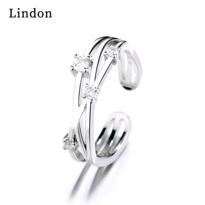 Lindon Klassischer Zirkonring aus Kupferlegierung, Damenschmuck, Hochzeitsversprechen, Partygeschenk