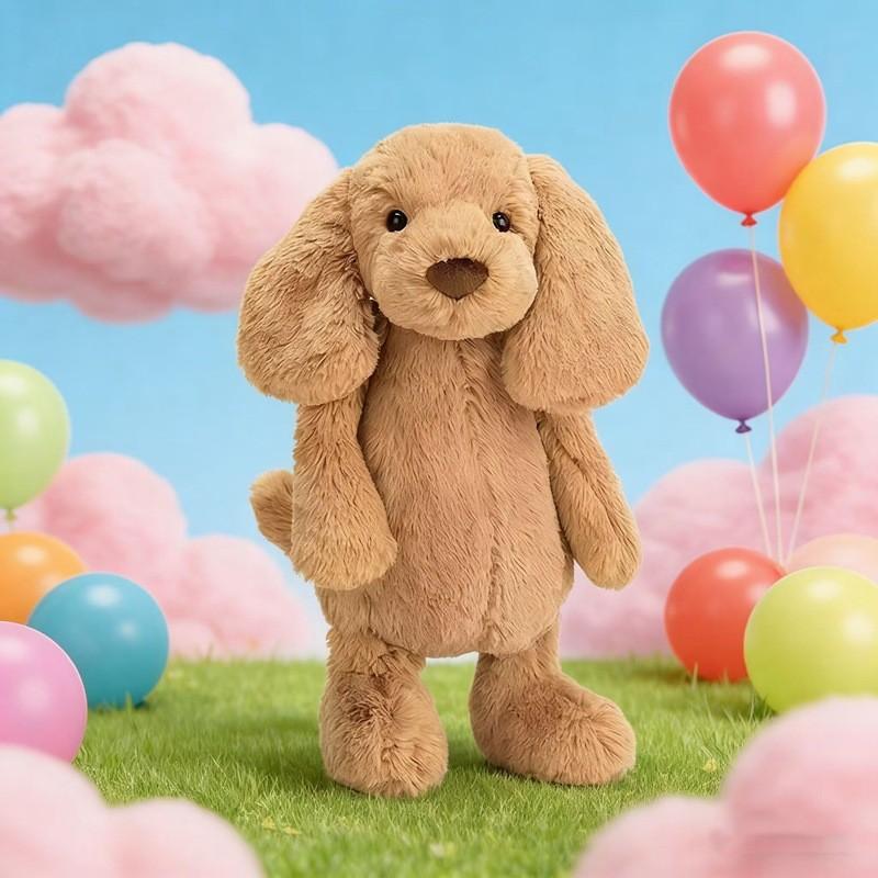 Plush Dog Toy With Soft Pp Cotton Filling For Girls And Kids