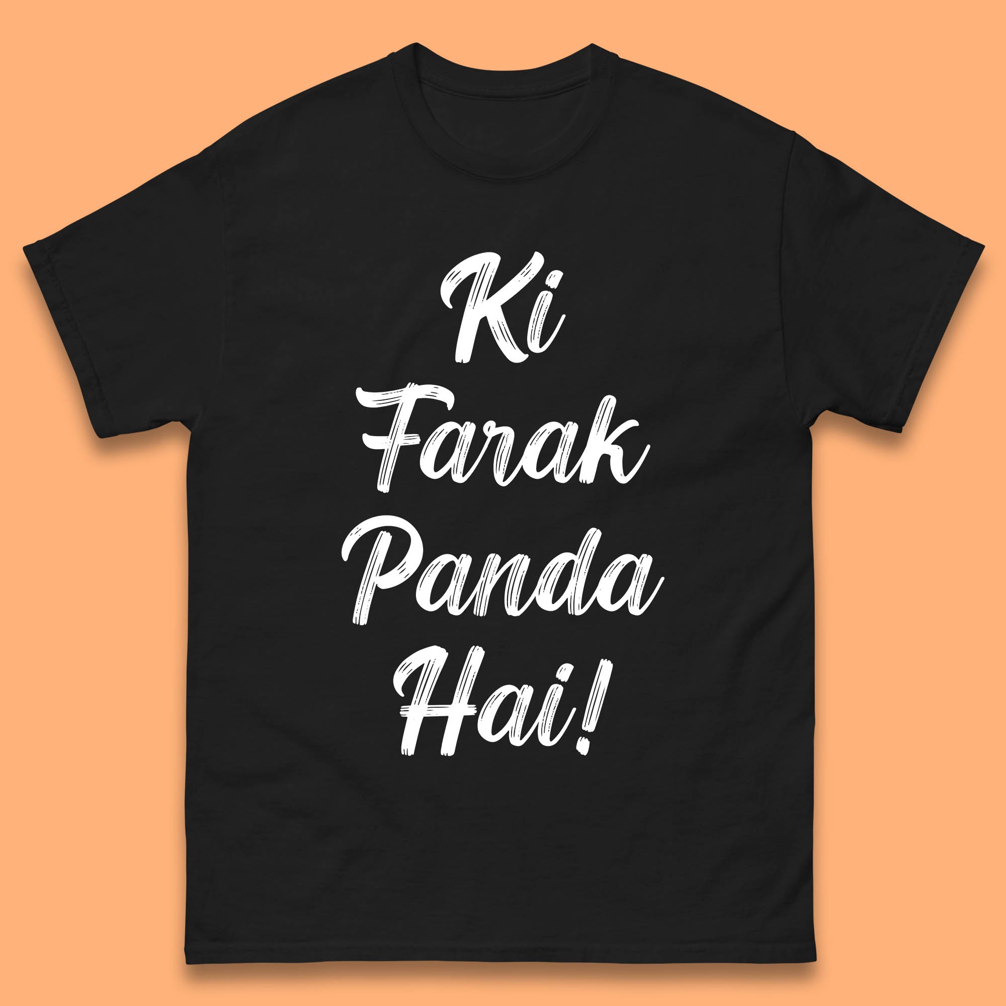 Ki Farak Panda Hai Funny Humorous Novelty Panda Parody Gift Mens Tee Top XL