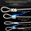Plastic-Coated 304 Stainless Steel Wire Rope with Aluminum Sleeves, Anti-Theft Lock, and Machine Lifting Cable