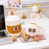 Cartoon Teapot and Coffee Cup Plush Toy - Cute Travel Doll for Afternoon Tea