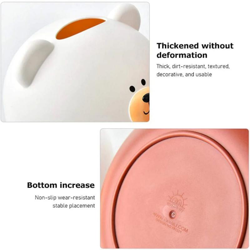 1/2/3/4/5PCS Household Paper Roll Organiser Napkin Organiser Tissue Box Tissue Box Cute Fashion Bear Tissue Organiser