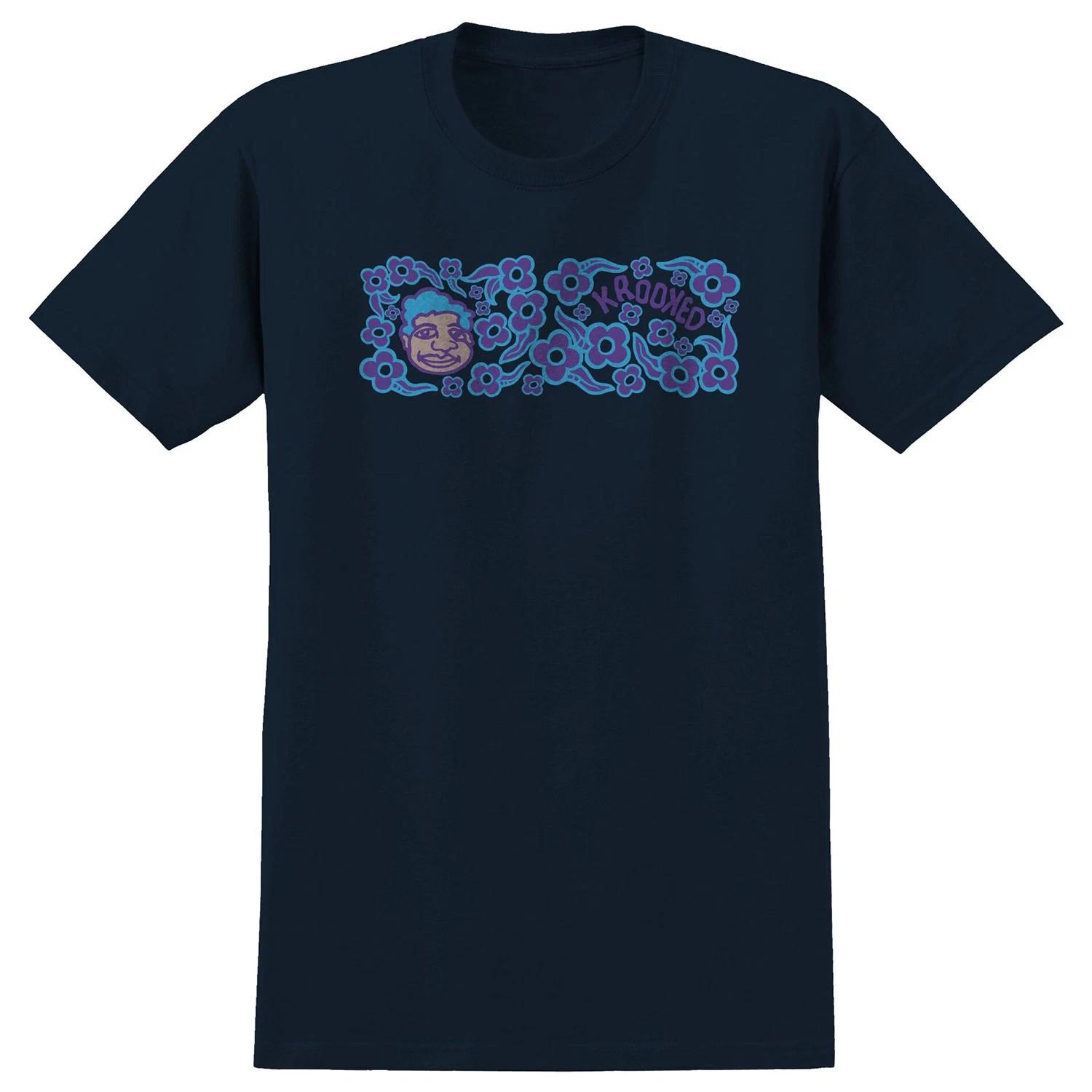 Krooked Skateboards Shirt Sweatpants Redux True Navy L