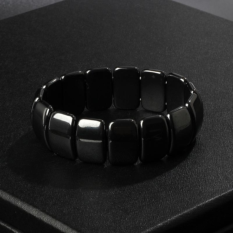 Fashion Wave Hematite Magnetic Bracelet Men Original Beaded Hematite Energy Bracelets for Women Positive Energy Jewelry Pulsera