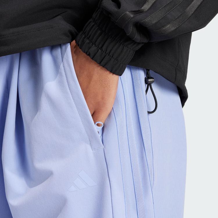 Adidas Gym FW24 Pacer All Mid-Rise Casual Fitness Knitted Pants Women Pants Blue IK5473