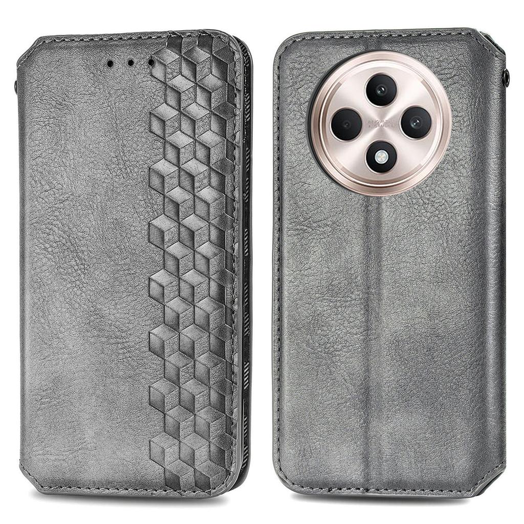 Für TECNO Spark 30C 4G PU Lederhülle Rautenprägung Brieftasche Ständer Handyhülle