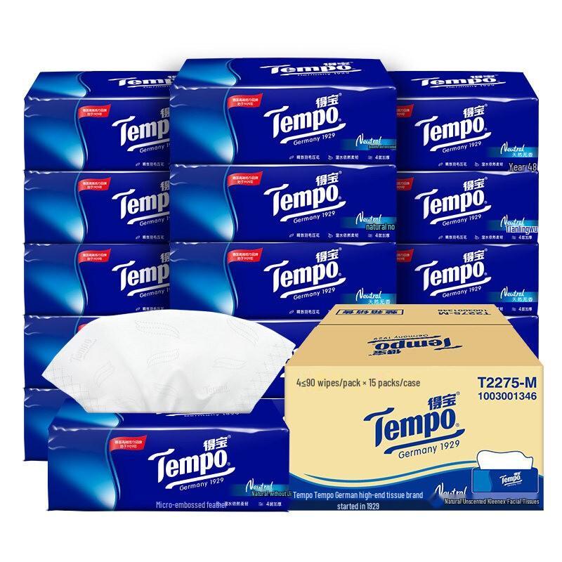 Tempo T2275-M 4-Ply Unscented Facial Tissues