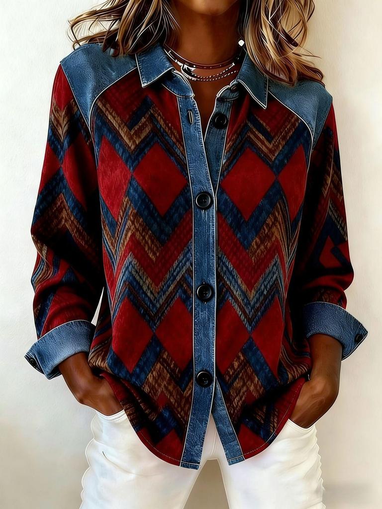 Women's Plaid Loose Hoodie Cardigan - Autumn/Winter Style