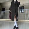 Women's Chic Long Trench Coat - British Style High-End Spring 2025