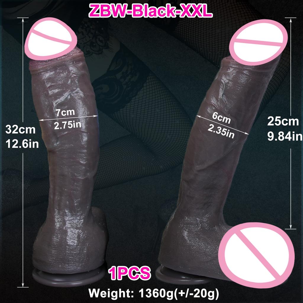 Soft Realistic Thick Huge Dildo Gay Adults Sex Toy for Women Suction Cup Big Dick Anal Plug Vaginal Masturbators Silicone Penis