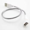 LED Light USB Extension Cord Fan Power Supply Adapter Cable Male To Female M20 Flexible Metal Hose