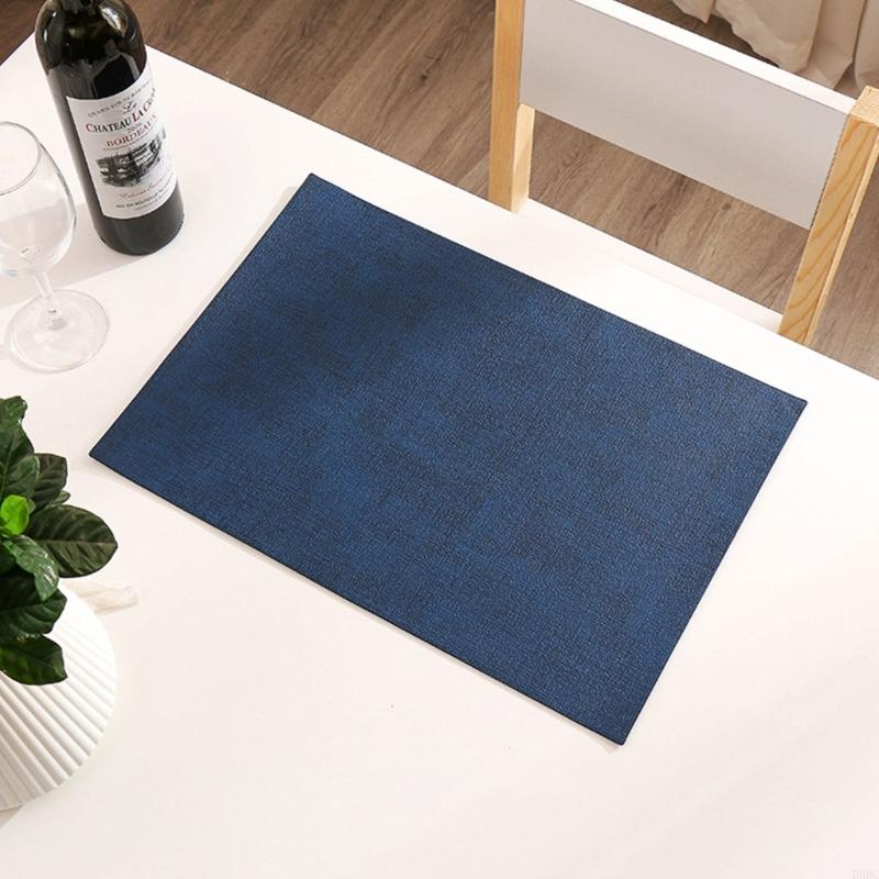  Double Side Leather Table Mats And Coasters Waterproof Nonslip Washable Placemat