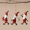 Double-sides Painted Drop Ornaments Nordic Embellishment Gift Christmas Hanging Pendants  Festival