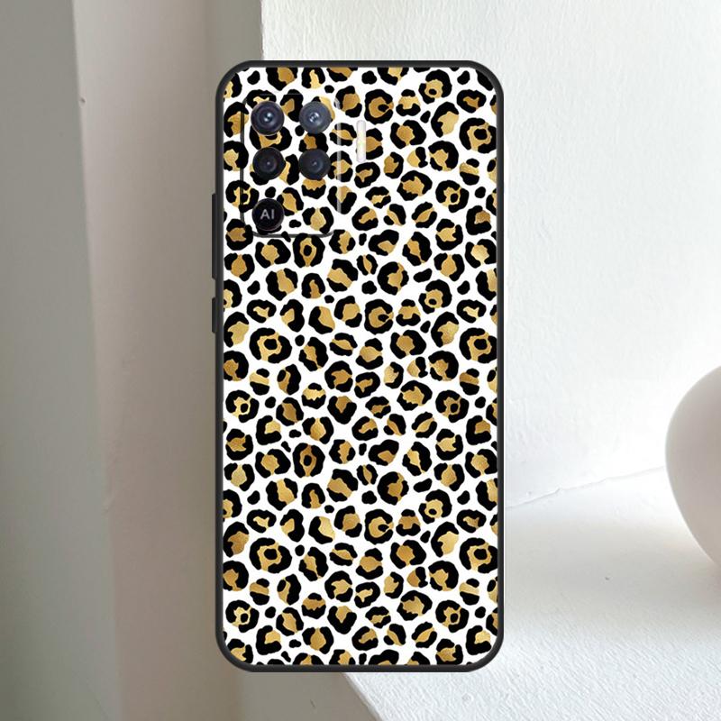 Luxury Leopard For OPPO A80 A60 A40 A5 A6 Pro A15 A17 A57 A16 A76 A96 A18 A38 A58 A78 A98 A54 A74 A94 Case