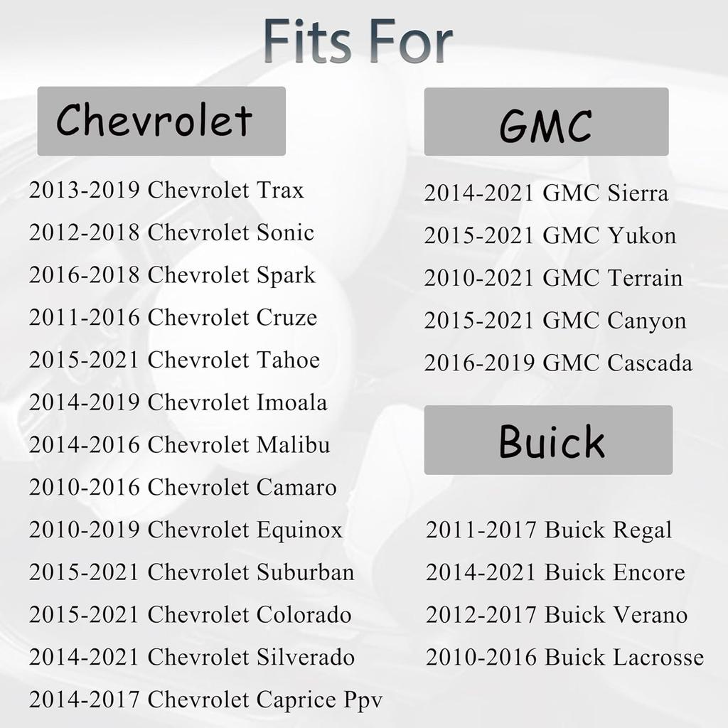 Key Fob Replacement Fits for Chevy Camaro Colorado Cruze Equinox Impala Sonic Malibu GMC Terrain Sierra Yukon Canyon Buick Encore Lacrosse Regal Car