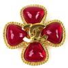 Excellent Brooch Gripoa COCO Mark Flower Gold  Women 96A Used