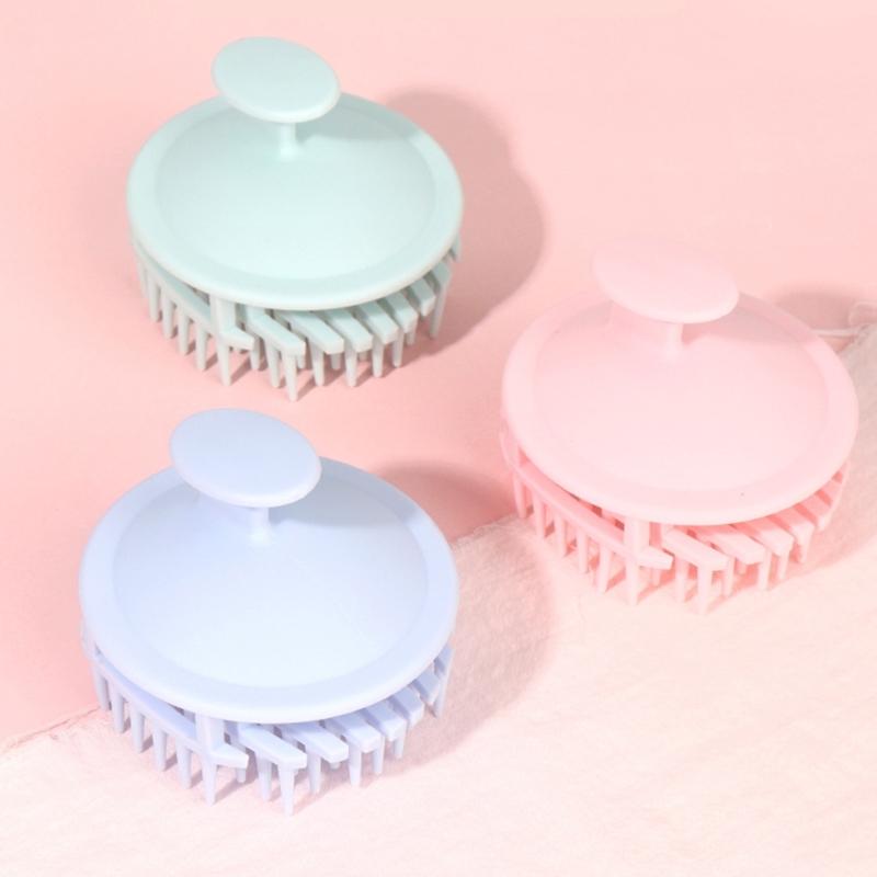 Scalp Massage Brush for Wet and Dry Hair Gentle Head Massage Brush Silicone Shampoo Hair Brush Shampoo Brush