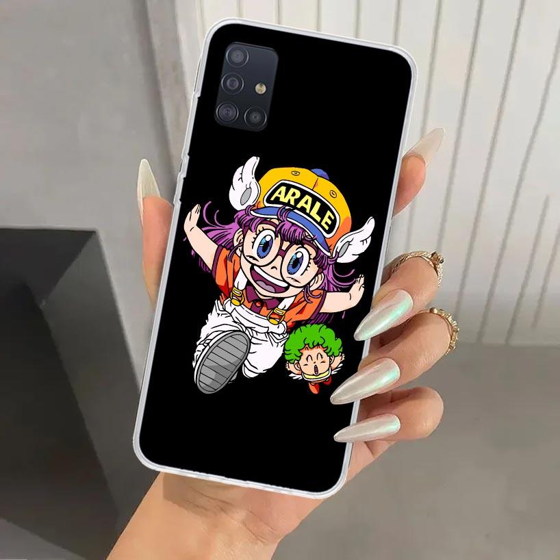 Dr Slump Arale Anime Phone Case for Samsung Galaxy A52 A32 A22 A12 A02S A50S A30S A10S Note 20 Ultra 10 Plus S10 A31 A20 A71 A72