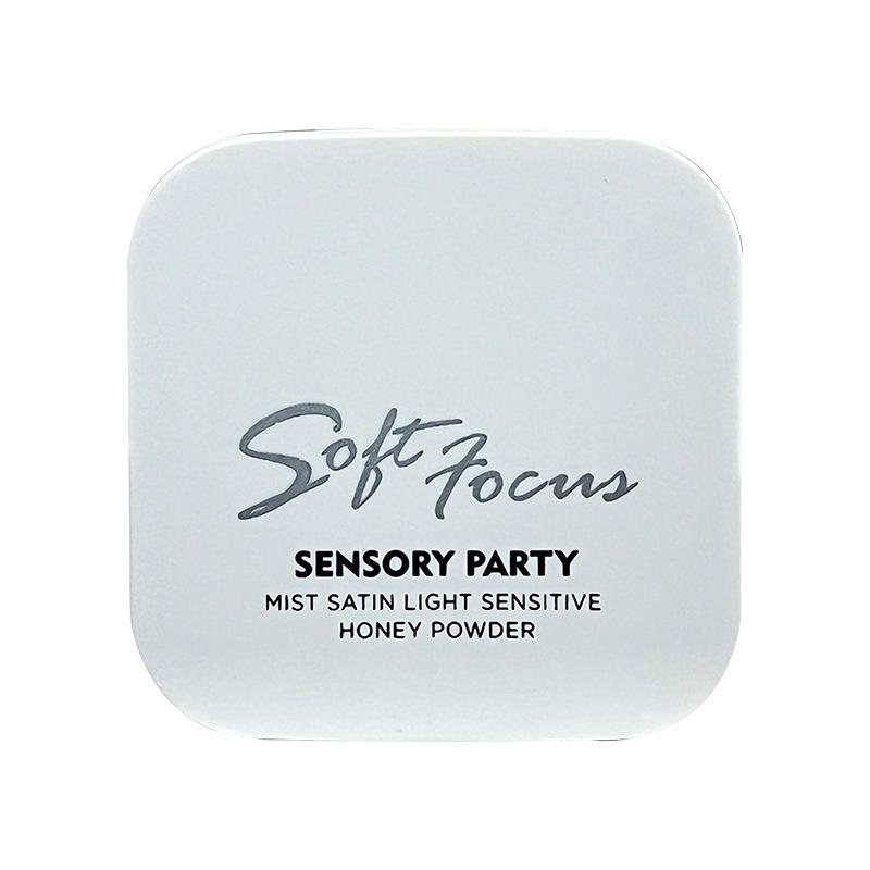 Sensory Party Mist Satin Pressed Powder Concealer - Waterproof, Sweatproof, Non-Cakey, Wet/Dry Use Setting Powder 1064.