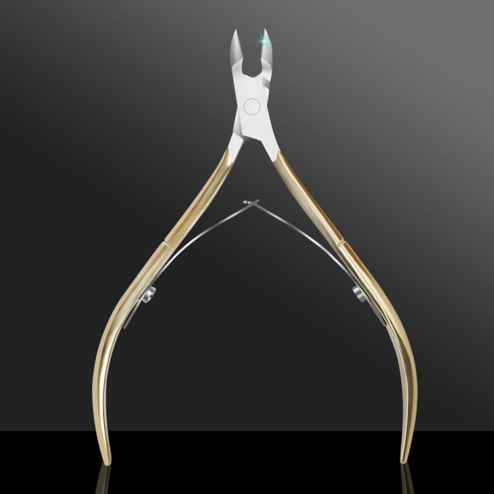 

1 шт., маникюрные ножницы из нержавеющей стали, отшелушивающие омертвевшую кожу, инструменты для ногтей, профессиональные желобки для ногтей, встроенные ножницы для педикюра для ногтей