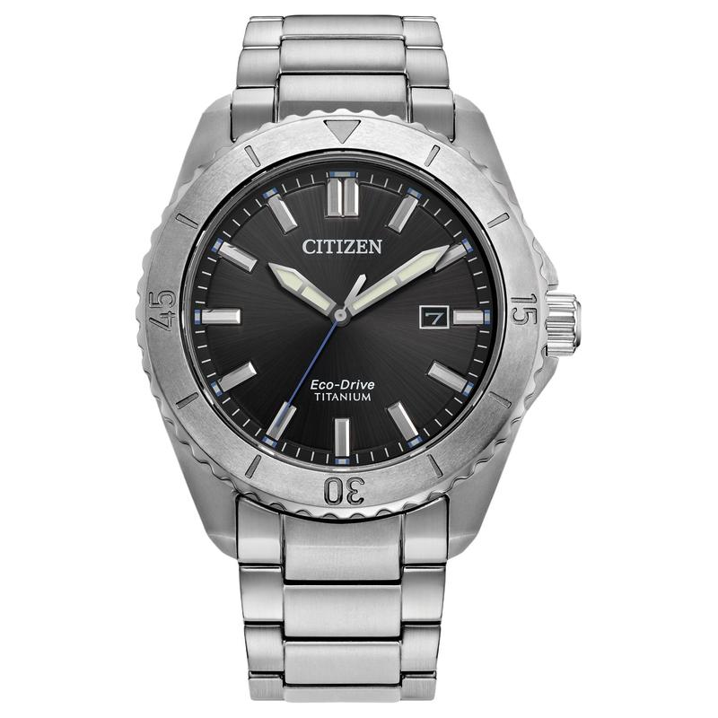 

CITIZEN Super Titanium Series 100 Meters Waterproof Solar Quartz Super Titanium Strap 41mm Men s Watch Black Dial AW1840-50E чорний